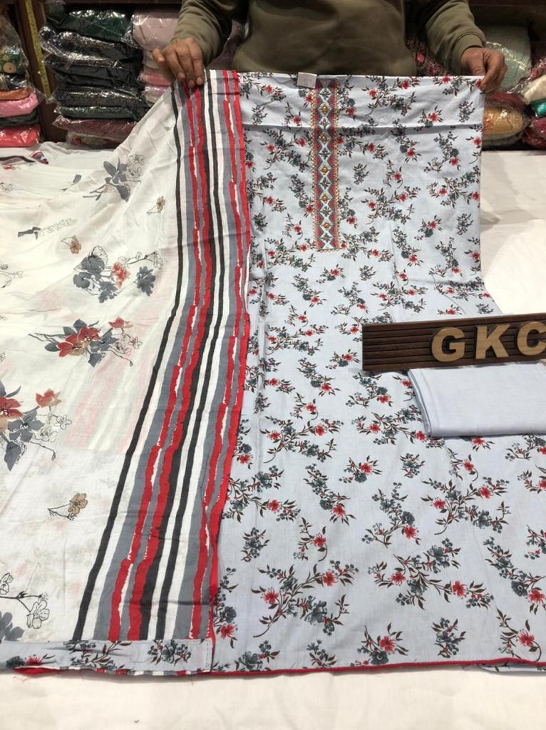 Radhika Designer Suits 3 Pure Cotton Latest Fancy Designer Dress Material